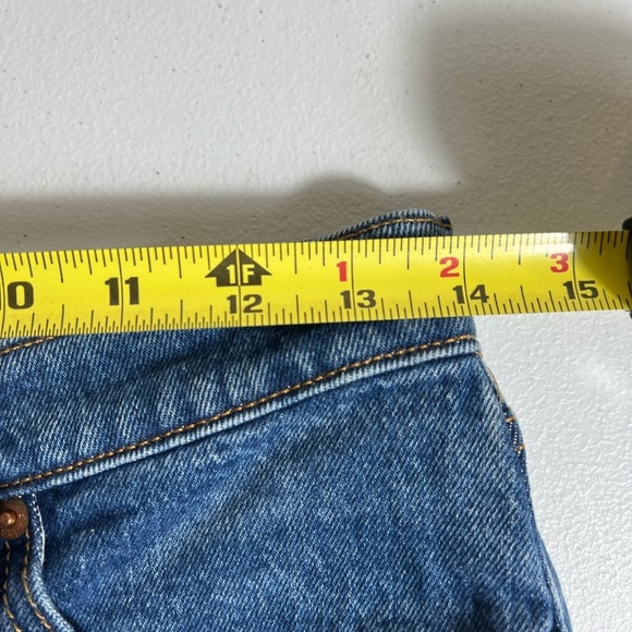 Levi’s blue 501 ankle length butterfly jeans 27 - Picture 7 of 9